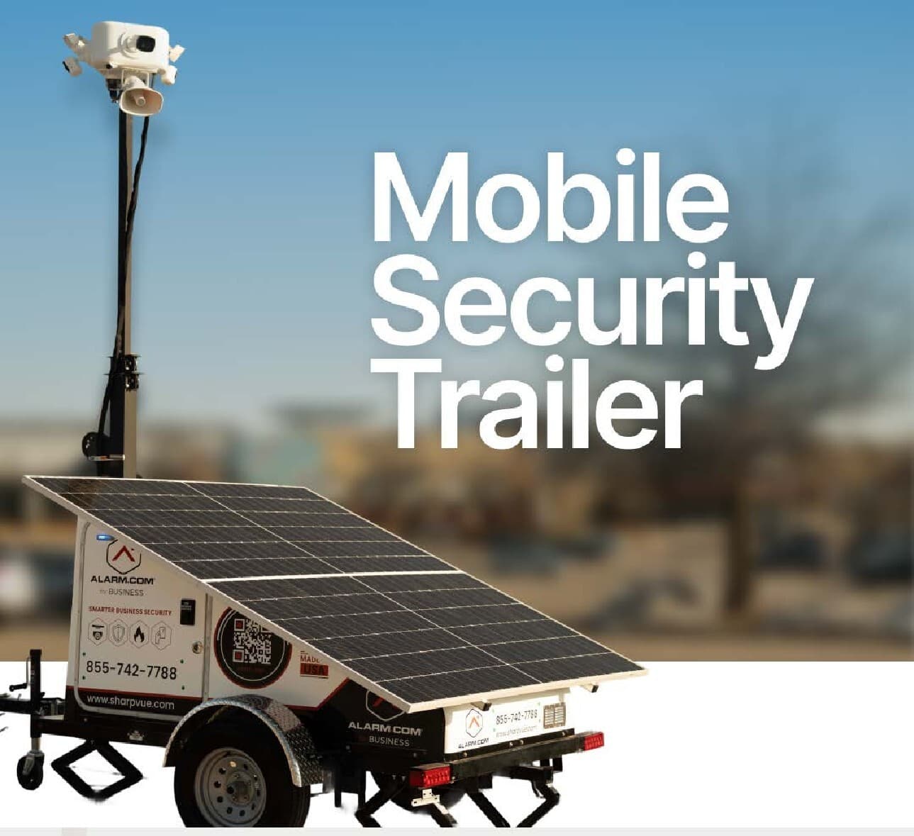 Mobile Security Trailer — Alarm.com Integrated